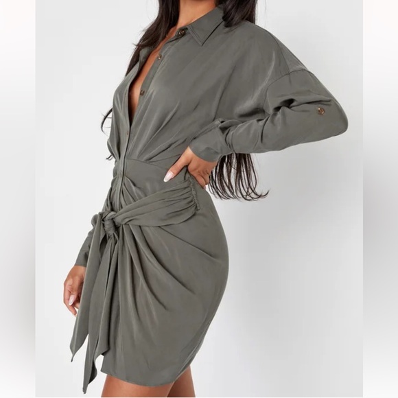 Lulus Button-Up Dress - Picture 1 of 8